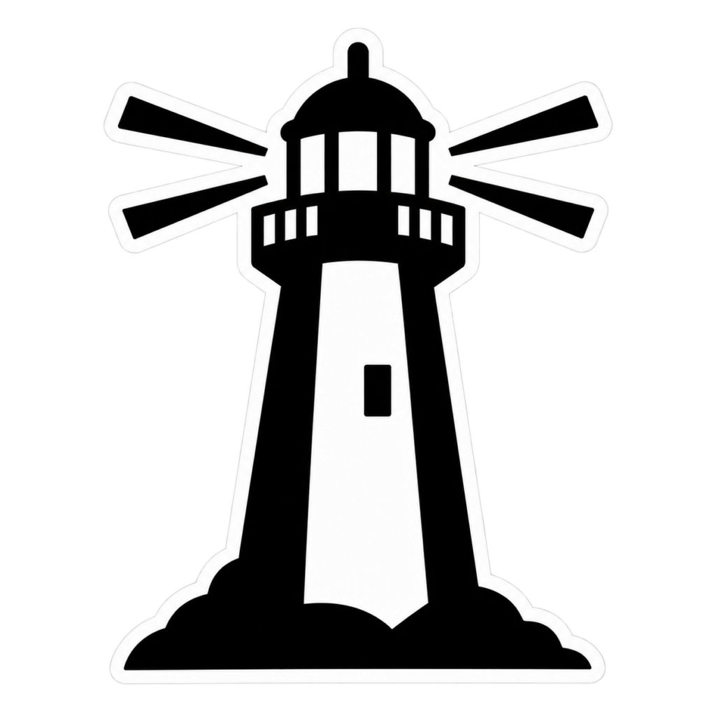 Light House Plastering lighthouse emblem